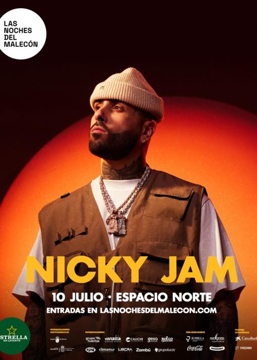 Cartel de Concierto de Nicky Jam en Murcia