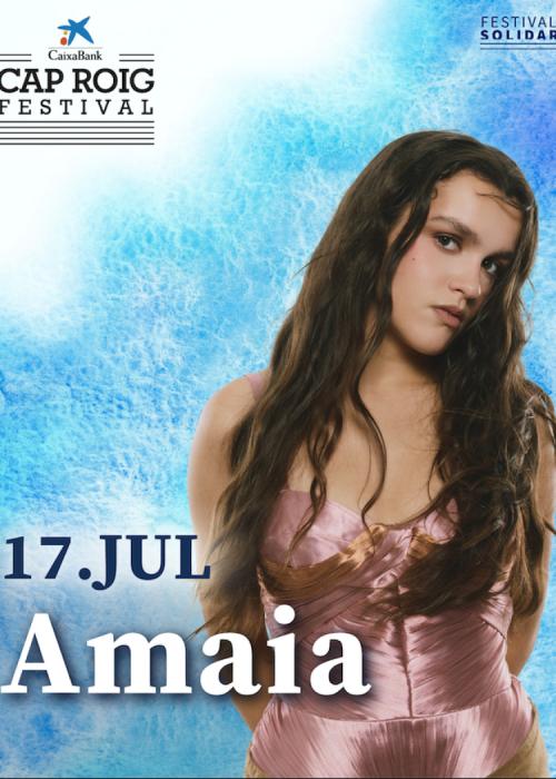 Cartel de Concierto de Amaia en Girona