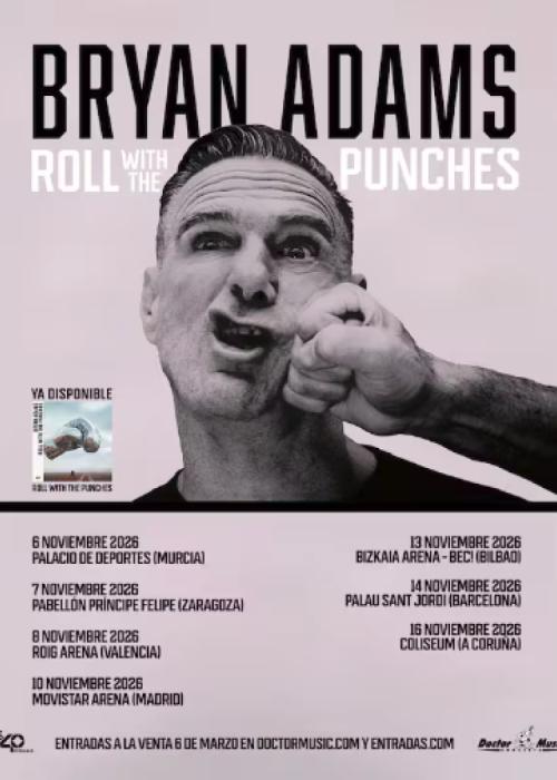 Cartel de Concierto de Bryan Adams en Bilbao