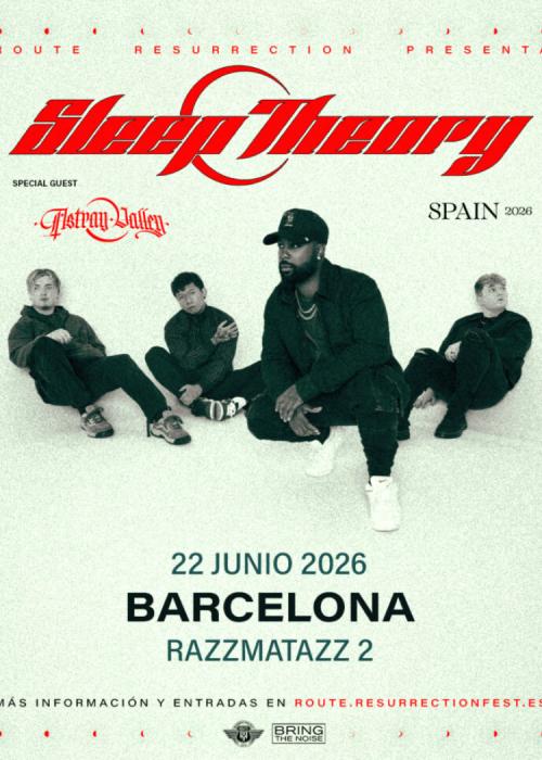 Cartel de Concierto de Sleep Theory en Barcelona