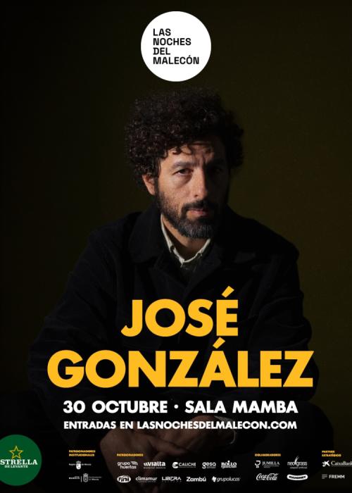 Cartel de Concierto de José González en Murcia