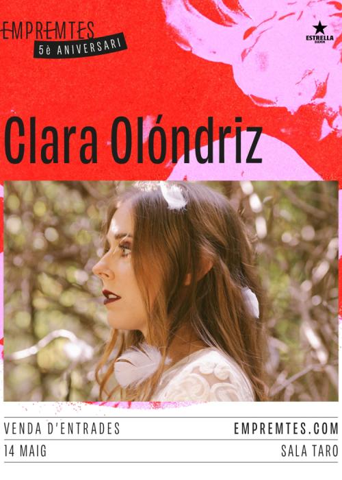 Cartel de Concierto de Clara Olóndriz en Barcelona