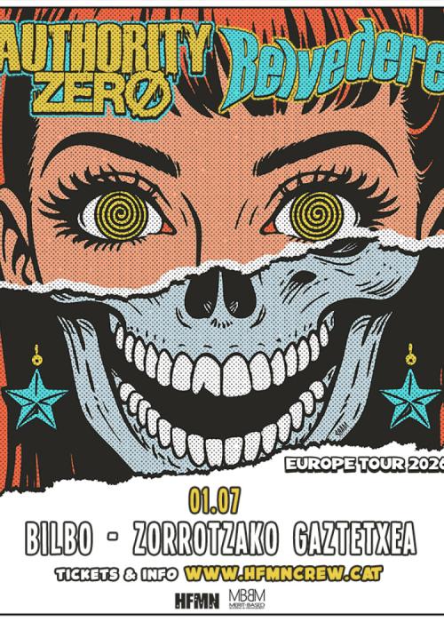 Cartel de Concierto de Authority Zero + Belvedere en Bilbao
