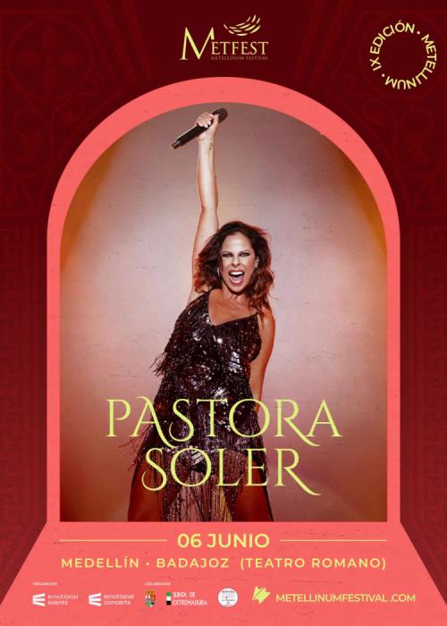 Cartel de Concierto de Pastora Soler en Medellín - Badajoz