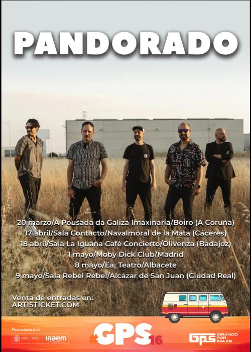 Cartel de Concierto de Pandorado en Madrid