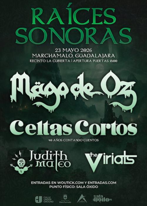 Cartel de Concierto de Mägo de Oz + Celtas Cortos en Marchamalo - Guadalajara