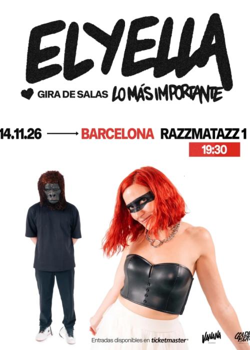 Cartel de Concierto de Elyella en Barcelona