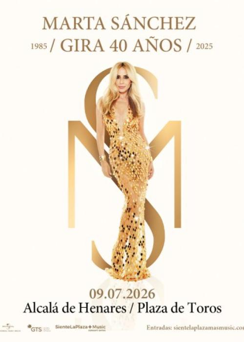 Cartel de Concierto de Marta Sánchez en Alcalá de Henares