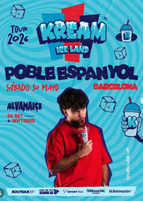 Cartel de Kream By Alvama Ice en Barcelona 2026