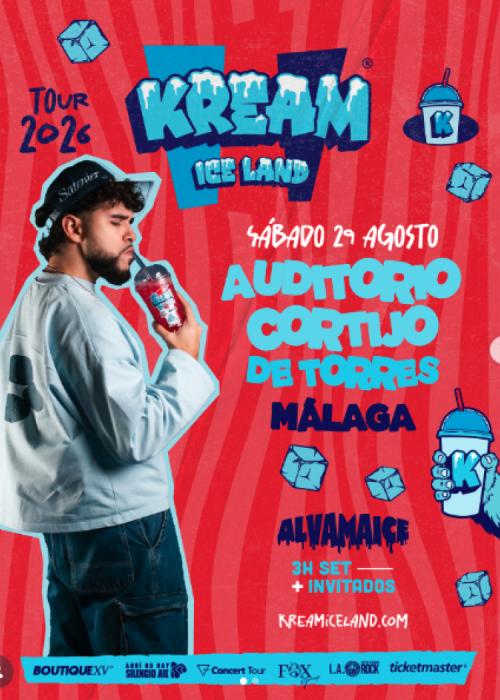 Cartel de Kream By Alvama Ice en Málaga 2026