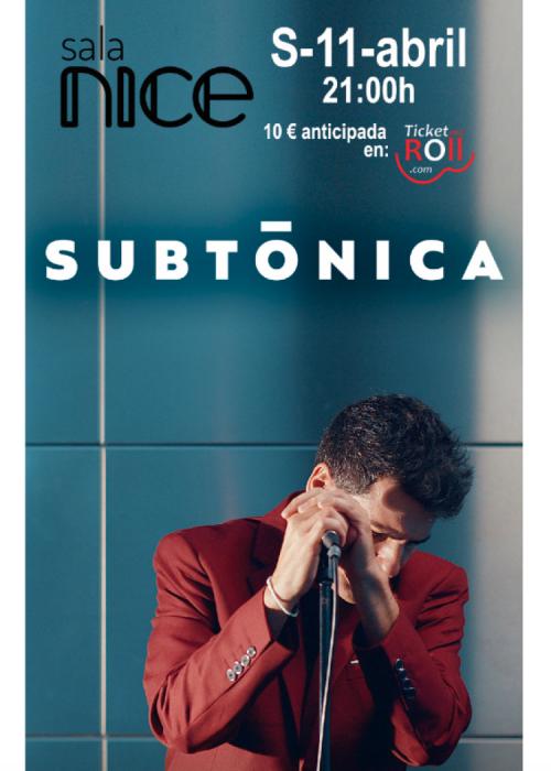 Cartel de Concierto de Subtónica en Ciudad Real