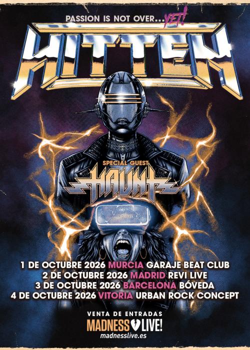 Cartel de Concierto de Hitten en Vitoria-Gasteiz