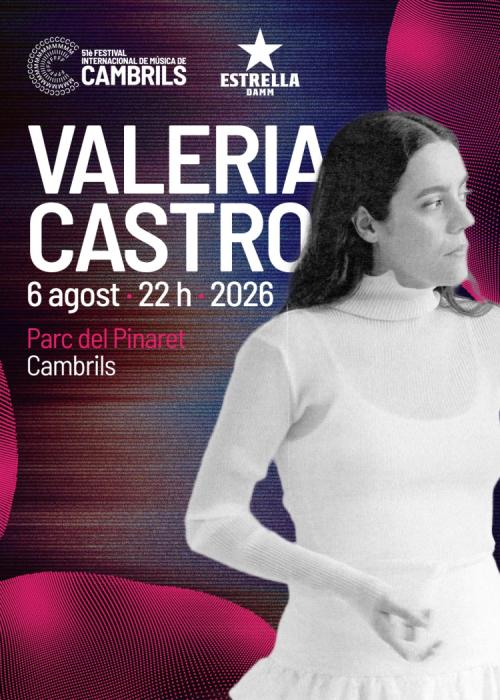 Cartel de Concierto de Valeria Castro en Cambrils