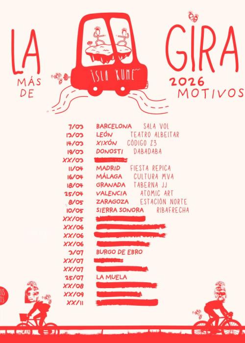 Cartel de Concierto de Isla Kume en Granada