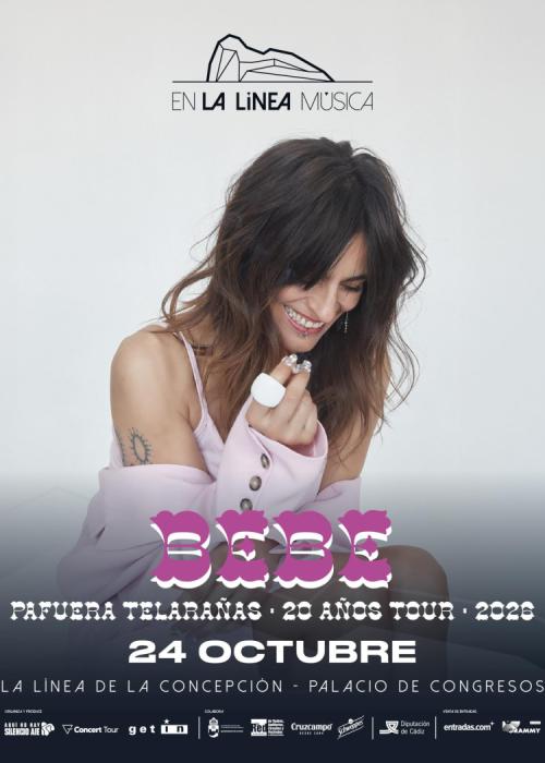 Cartel de Concierto de Bebe en La Línea de la Concepción