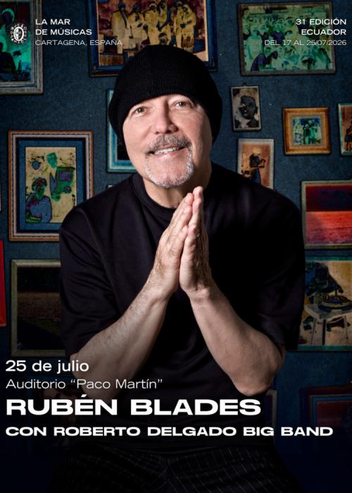 Cartel de Concierto de Rubén Blades en Cartagena