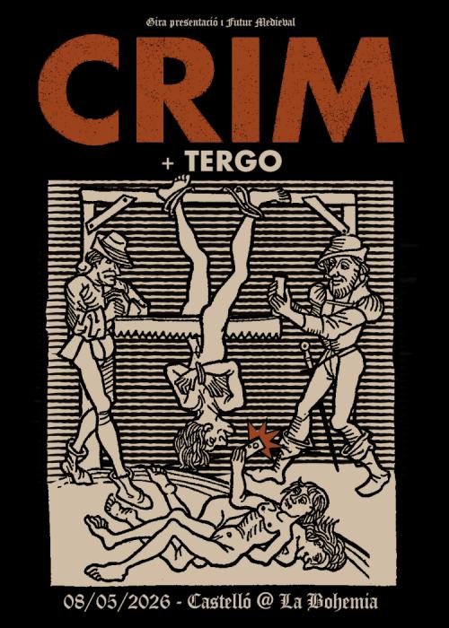 Cartel de Concierto de CRIM en Castellón