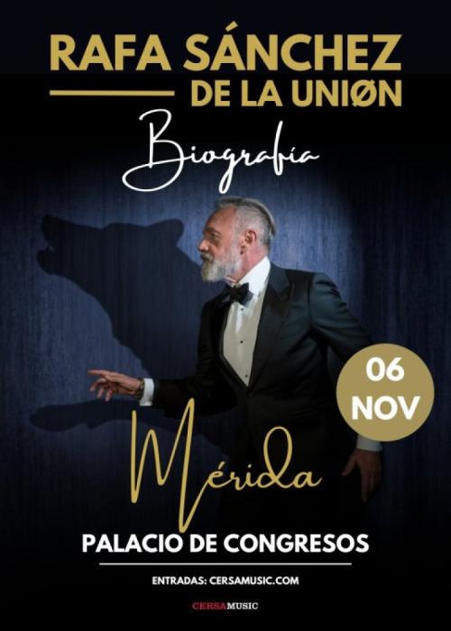 Cartel de Concierto de Rafa Sánchez en Merida