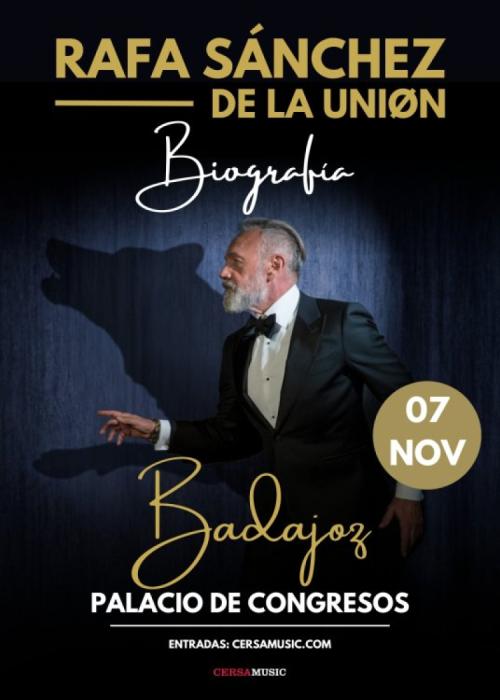 Cartel de Concierto de Rafa Sánchez en Badajoz