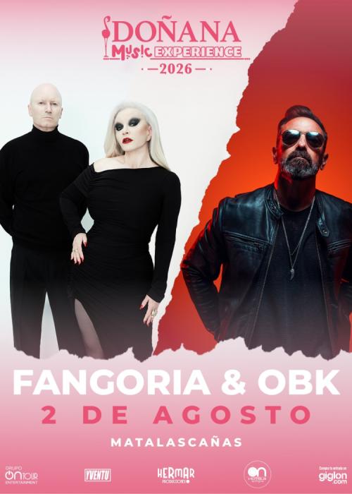 Cartel de Concierto de Fangoria + OBK en Matalascañas - Huelva