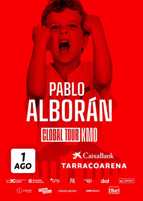 Cartel de Concierto de Pablo Alborán en Tarragona