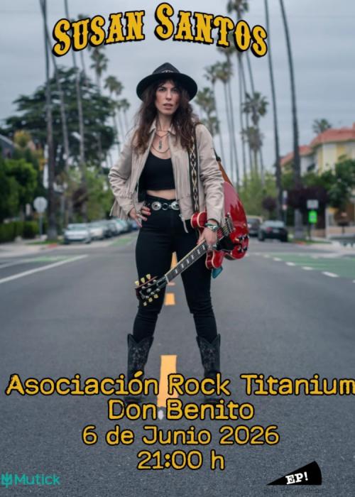 Cartel de Concierto de Susan Santos en Don Benito