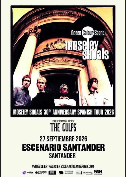 Cartel de Concierto de Ocean Colour Scene en Santander