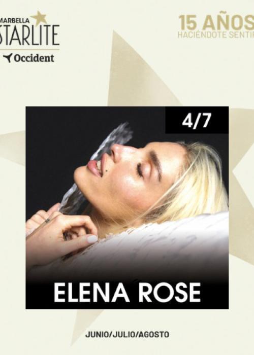 Cartel de Concierto de Elena Rose en Marbella