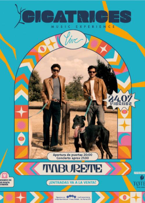 Cartel de Concierto de Taburete en Huelva