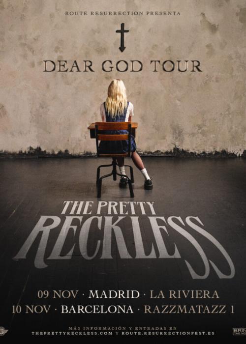 Cartel de Concierto de The Pretty Reckless en Barcelona