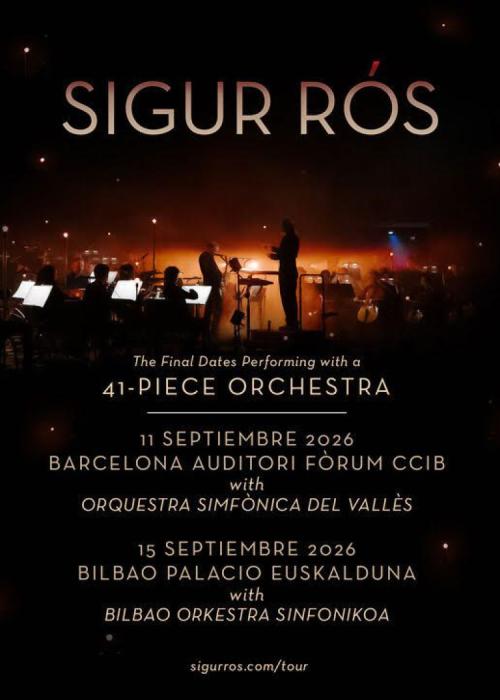 Cartel de Concierto de Sigur Rós en Barcelona