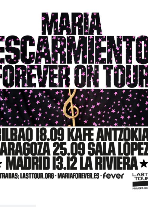 Cartel de Concierto de Maria Escarmiento en Madrid