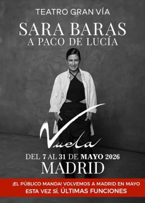 Cartel de Concierto de Sara Baras en Madrid (15 de mayo)