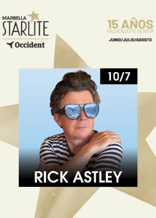 Cartel de Concierto de Rick Astley en Marbella
