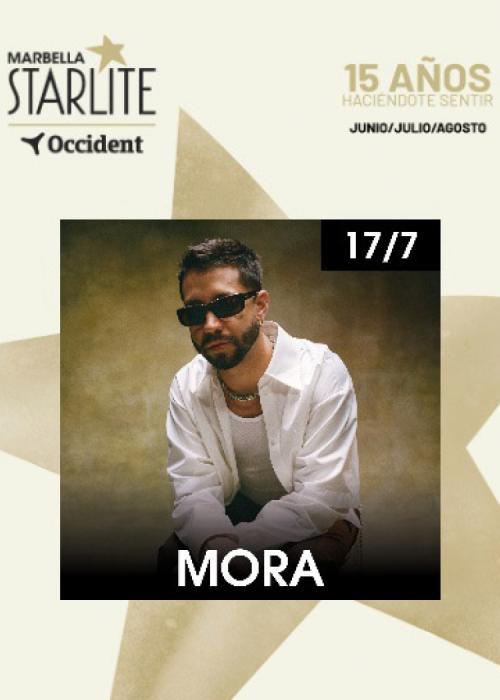 Cartel de Concierto de Mora en Marbella