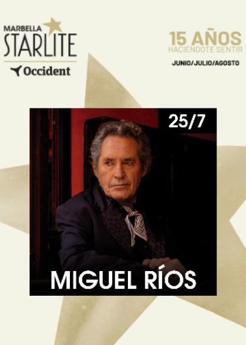 Cartel de Concierto de Miguel Ríos en Marbella