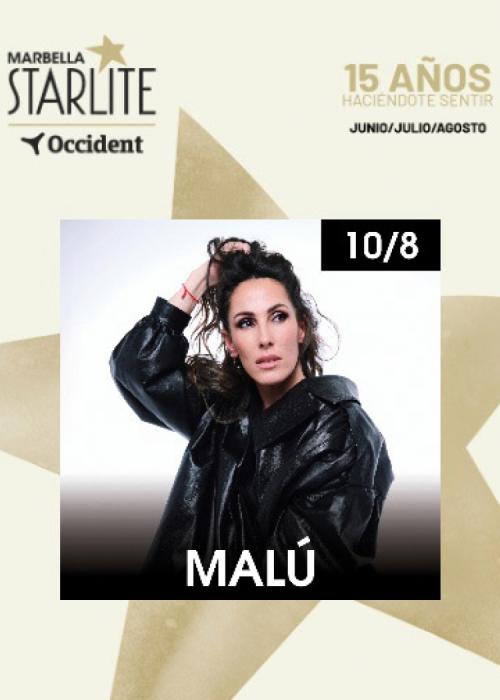 Cartel de Concierto de Malú en Marbella