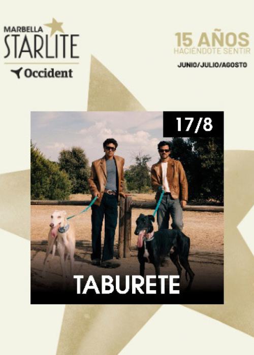 Cartel de Concierto de Taburete en Marbella