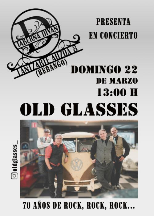 Cartel de Concierto de OLD GLASSES en TABERNA DIVAN Berango
