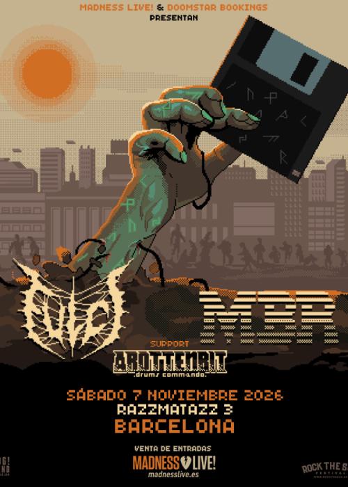 Cartel de Concierto de Master Boot Record + Fulci en Barcelona