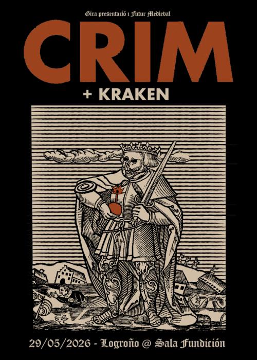 Cartel de Concierto de CRIM en Logroño