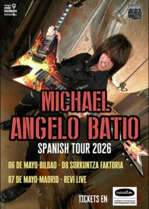 Cartel de Concierto de Michael Angelo Batio en Madrid