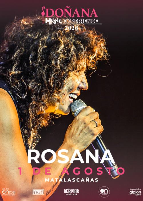 Cartel de Concierto de Rosana en Matalascañas - Huelva