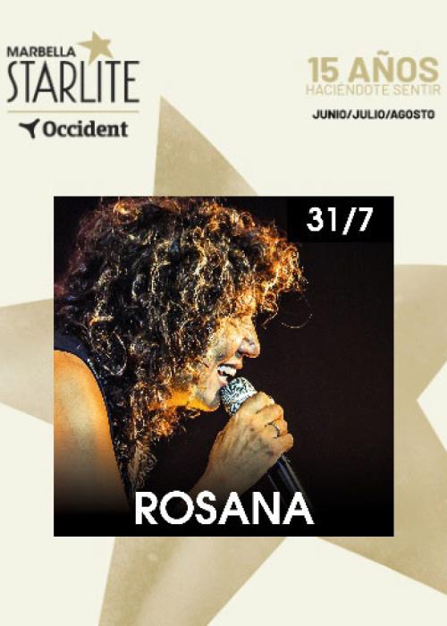 Cartel de Concierto de Rosana en Marbella