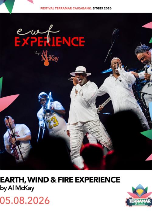 Cartel de Concierto de Earth, Wind & Fire en Sitges