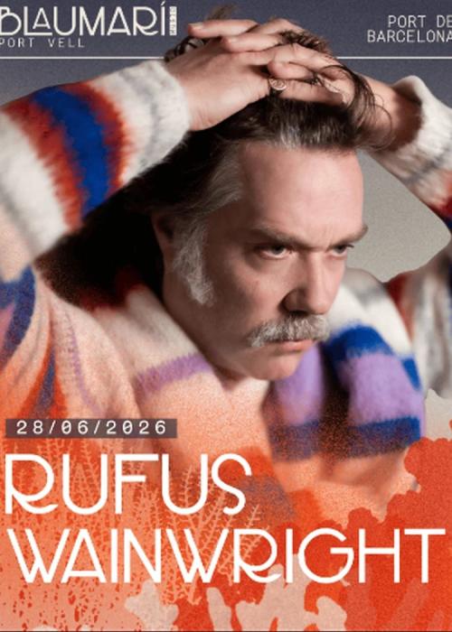 Cartel de Concierto de Rufus Wainwright en Barcelona