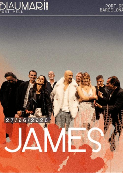 Cartel de Concierto de James en Barcelona
