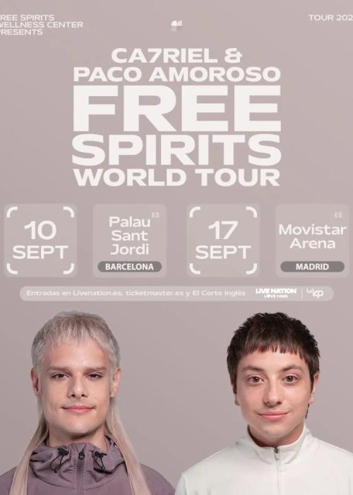Cartel de Concierto de Ca7riel & Paco Amoroso en Barcelona