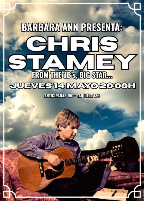 Cartel de Concierto de Chris Stamey en Barcelona