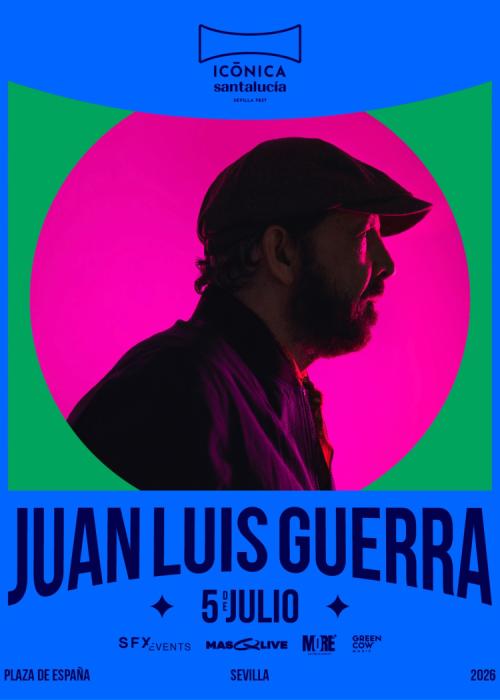 Cartel de Concierto de Juan Luis Guerra en Sevilla